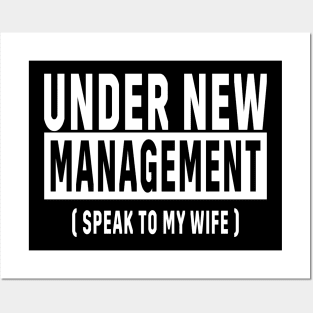 New Husband, Under New Management, Husband Gift Posters and Art